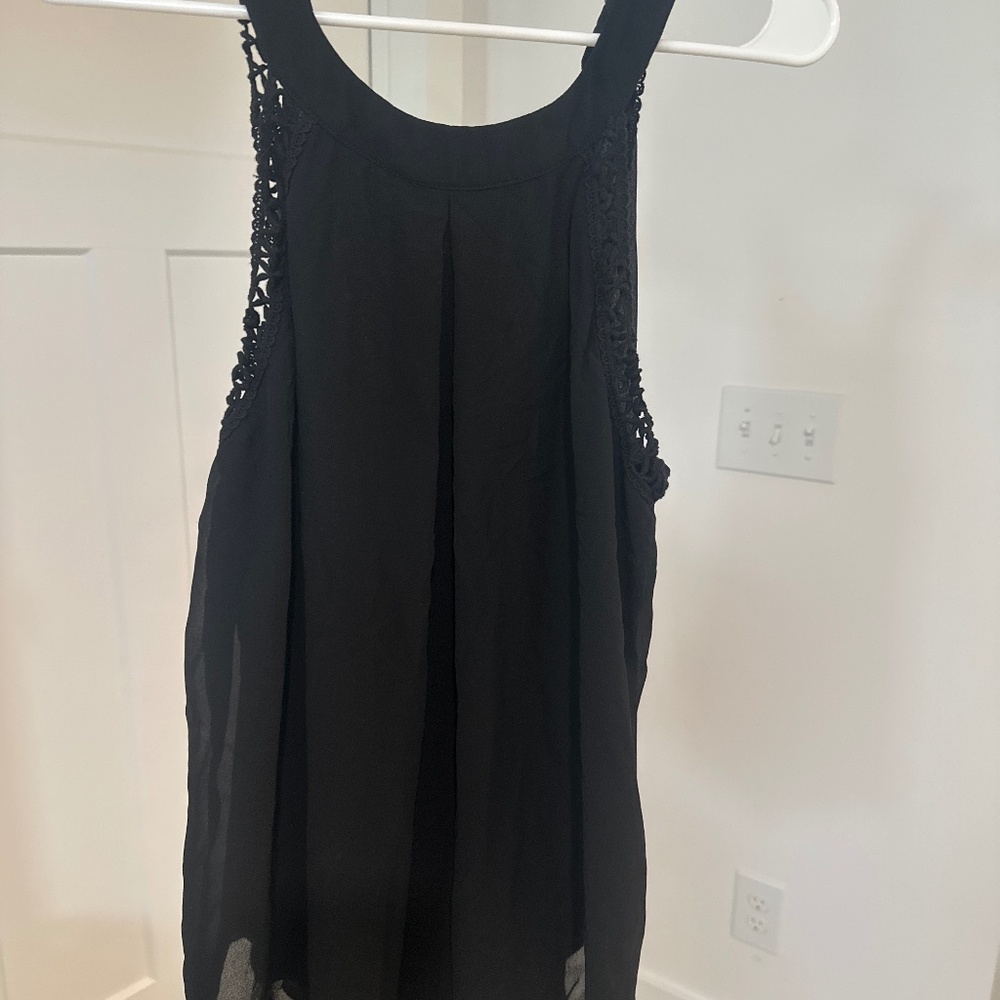 Black tank top